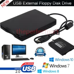 image-3.5” USB 2.0 Data External Floppy Disk Drive 1.44MB For Laptop PC Win
