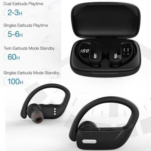 image-Bluetooth Headset TWS 5.0 Wireless Earphones Earbuds Headphones Stereo