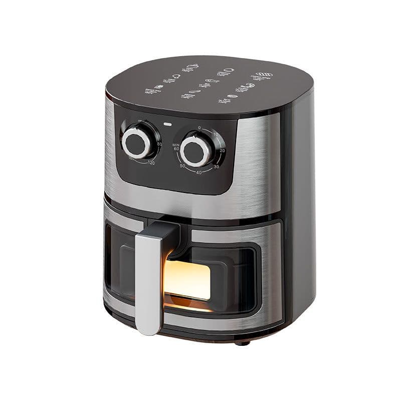 image-8L Smart Visual Air Fryer - Stainless Steel 1400W Oven