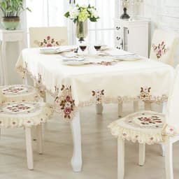 image-220 European-style embroidered table cloth chair cover fabric table flag decoration coffee table cloth home table cloth factory wholesale