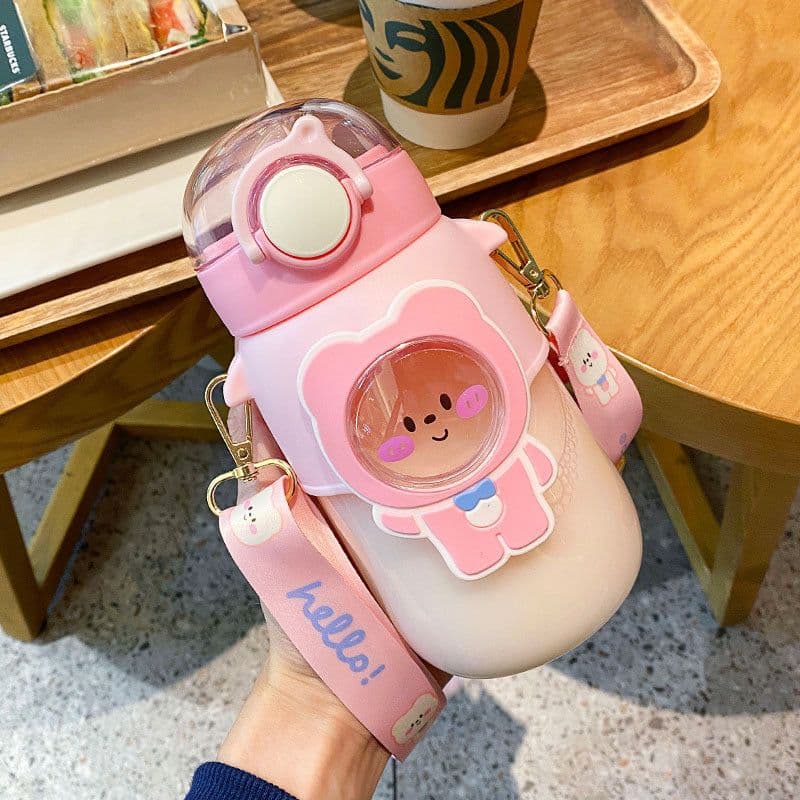 image-Women's Large Capacity Japanese Plastic Water Cup