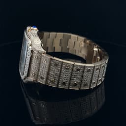 image-ENGIMA STEEL YELLOW GOLD MOISSANITE WATCH ICED OUT I 590062