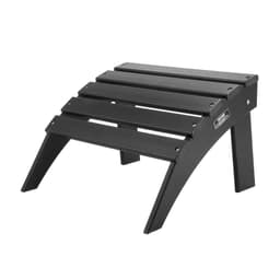 image-VEVOR Adirondack Ottoman, 18.7L x 19.7W x 13H Inch HDPE Plastic Folding Adirondack Ottoman, Weather-Resistant Foot Rest for Adirondack Chair, Widely Used for Outside Porch Pool Lawn Backyard, Black