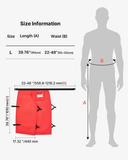 image-VEVOR Apron Style Chainsaw Chaps, Class C, 8 Layers Chainsaw Pants with Adjustable Belt & Gear Pocket, Chain Saw Chaps for Men/Women, Chainsaw Safety Equipment for Loggers Forest Workers, Large