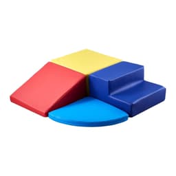 image-VEVOR Climbing Toys, 4-Piece Set, Foam Climbing Toys for Toddlers 6 Months to 3 Years Old, PU Leather Climbing Blocks, Indoor Climb and Crawl Activity Playset for Crawling & Sliding, Easy to Clean