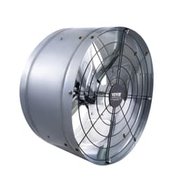 image-VEVOR Gable Mount Fan, 15 Inch Attic Exhaust Fan with Adjustable Thermostat & Outer Mesh, 1300 CFM House Ventilator Cools Up to 1850 Sq.Ft, Quiet Ventilation for Roof, Garage & Shop, Galvanized Color