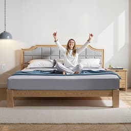 image-VEVOR Grounding Sheets, King Size, 95% Cotton + 5% Pure Silver Fiber, Earth Grounded Fitted Bed Sheets, with Grounding Cord & Tester, for Improved Sleep & Wellness (Gray, King - 78 x 80 x 13 in)
