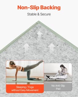 image-VEVOR Japanese Tatami Mat, Twin Size Foldable Japanese Tatami Mattress( Natural Rush Grass), Japanese Floor Mattress with Non-Slip Backing & Fresh Scent, Futon Mattress for Sleeping Meditation Yoga