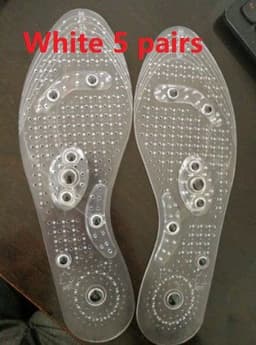image-Magnet Magnetic Plus Elastomer Transparent Silicone Massage Insole Health Massage Insole Magnetic Therapy Anti-fatigue
