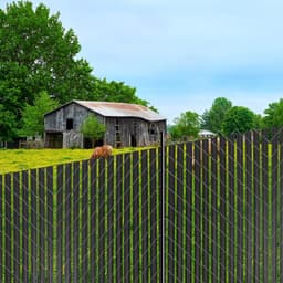 image-VEVOR Bottom Locking Privacy Slats, Double-Wall Vertical Bottom-Locking Slats with Wings for Chain-Link Fence, High-Density HDPE Chain Link Slats Ideally Fit 6' High Fence for Garden and Farm(Black)