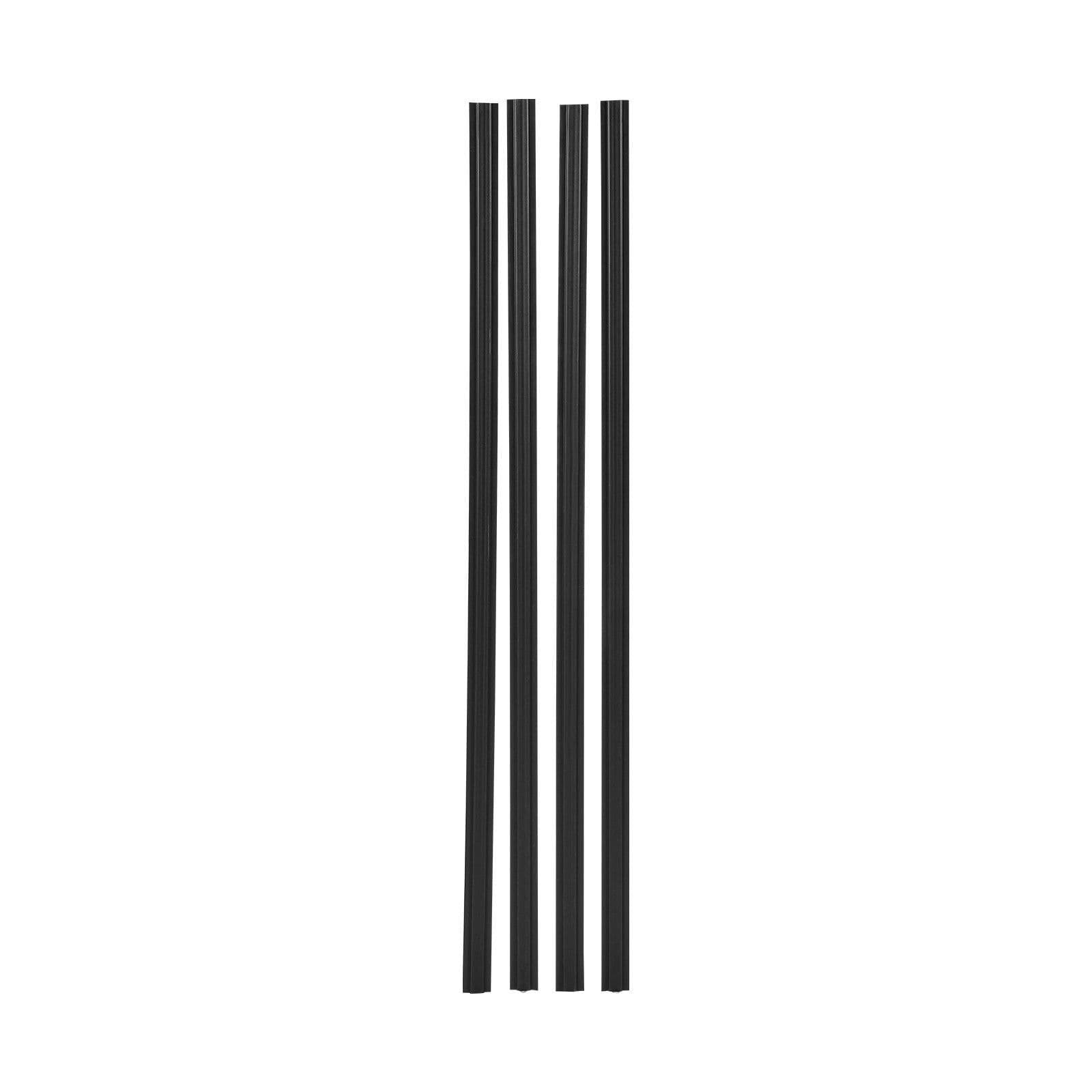 image-VEVOR Bottom Locking Privacy Slats, Double-Wall Vertical Bottom-Locking Slats with Wings for Chain-Link Fence, High-Density HDPE Chain Link Slats Ideally Fit 6' High Fence for Garden and Farm(Black)