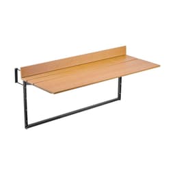 image-VEVOR Balcony Hanging Table, 15 x 39 in Folding Balcony Railing Table, Outdoor Balcony Bar Table for Railings, 5-Level Adjustable, Fit Railing from 1" to 5.3", Serving Table for Patio & Deck
