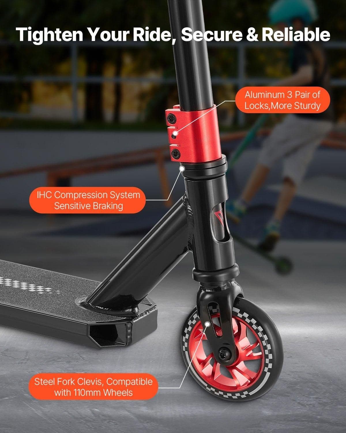 image-VEVOR Pro Stunt Scooter - Lightweight Aluminum Trick Scooter