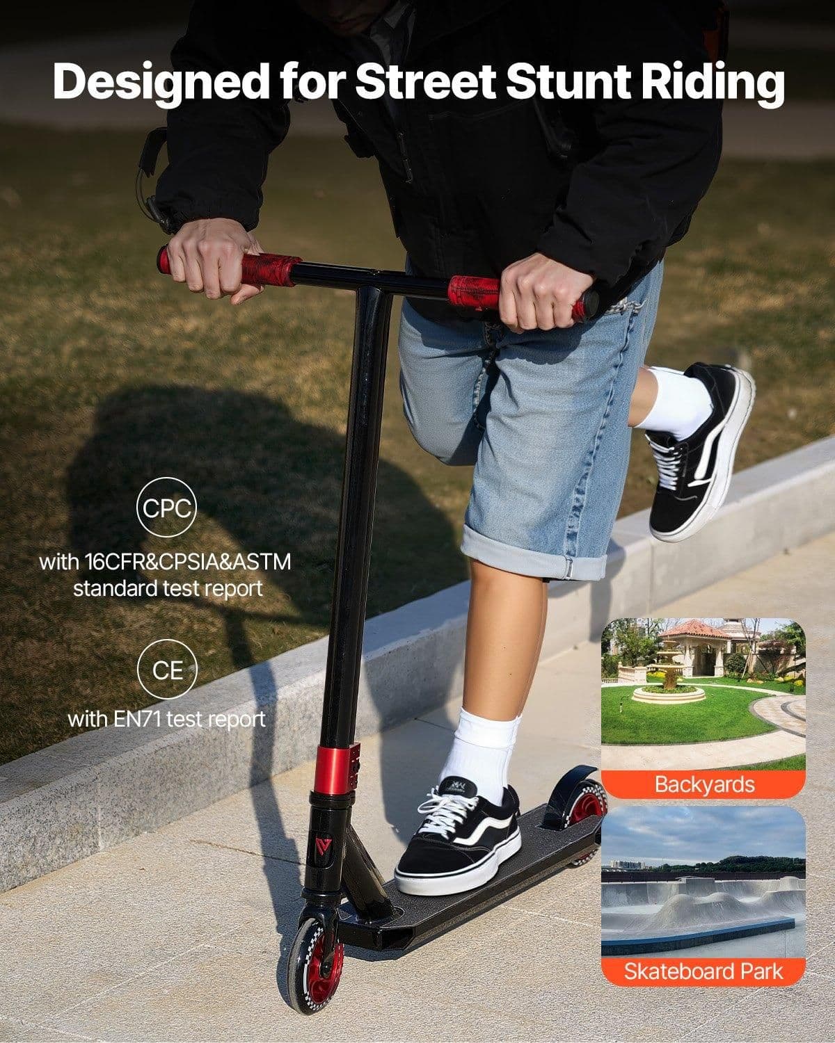 image-VEVOR Pro Stunt Scooter - Lightweight Aluminum Trick Scooter