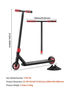 image-VEVOR Pro Stunt Scooter - Lightweight Aluminum Trick Scooter