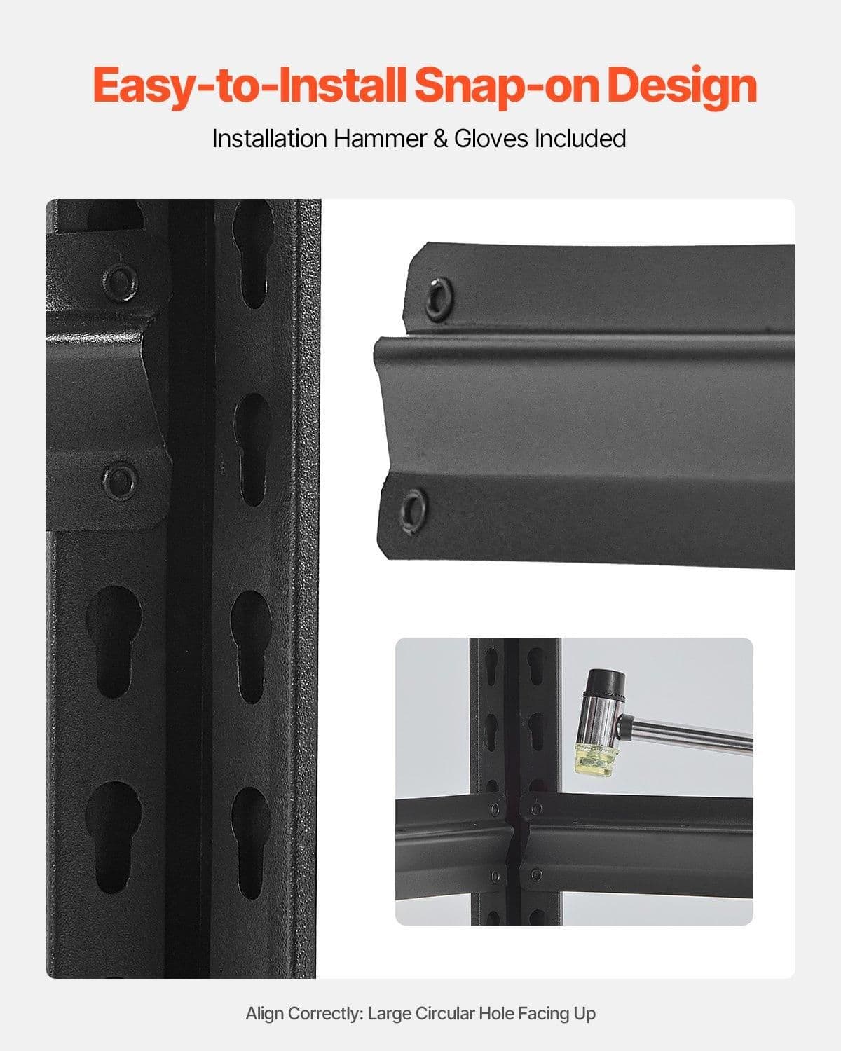 image-VEVOR Storage Shelves, 2000 lbs, 5 Tier Garage Storage Shelving, 16" D x 32" W x 63" H Adjustable Metal Shelves for Garage Shelves Utility Rack Shelf, Ideal for Kitchen, Warehouse, Basement, Black