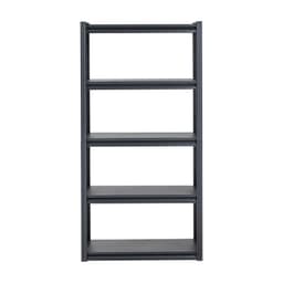 image-VEVOR Storage Shelves, 2000 lbs, 5 Tier Garage Storage Shelving, 16" D x 32" W x 63" H Adjustable Metal Shelves for Garage Shelves Utility Rack Shelf, Ideal for Kitchen, Warehouse, Basement, Black