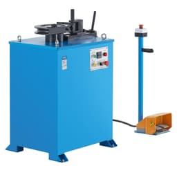 image-VEVOR Electric Tube Bending Machine, 1.5 KW Electric Tube Bender for 5/8 to 1-1/2 inch Pipes, Pipe Bender Machine with 5 Set Dies, Manual & Auto Modes and 180° Max Bending Angle (220V 60Hz 3-Phase)