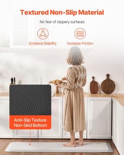 image-VEVOR Fall Mat for Elderly, 3/4-inch Thickened Fall Prevention Pad with Beveled Edge, Anti-Slip Bedside Safety Floor Mat for Seniors, Handicaps, Patients (24 x 70 inch)
