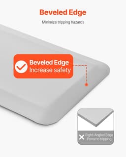 image-VEVOR Fall Mat for Elderly, 3/4-inch Thickened Fall Prevention Pad with Beveled Edge, Anti-Slip Bedside Safety Floor Mat for Seniors, Handicaps, Patients (24 x 70 inch)