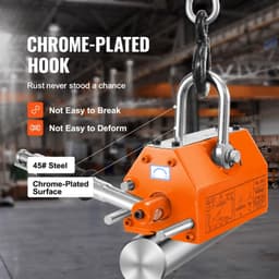 image-VEVOR Magnetic Lifter, 2200lbs/1000kg Pulling Capacity, 2.5 Safety Factor, Neodymium & Steel, Lifting Magnet with Release, Permanent Lift Magnets, Heavy Duty Magnet for Hoist, Shop Crane, Block, Board