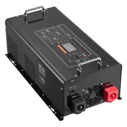 image-VEVOR Pure Sine Wave Inverter Charger, 6000 Watt, DC 48V to AC 120V Power Inverter with LCD Display, Remote Control, Solar Inverter for Off-Grid Solar RV Boat Home, Compatible with Various Batteries