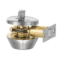image-VEVOR Deadbolt Lock, Round Single Cylinder Dead Bolt, Keyed 1 Side, Fits Standard Size Interior and Exterior Doors, Full Metal, with 3 Keys, for Front Entry Door Residential Security, Satin Nickel
