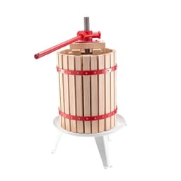 image-VEVOR 4.75 Gal/18L Fruit Wine Press, Solid Wood Basket with 8 Blocks, Heavy Duty Manual Juice Maker, Cider Apple Grape Tincture Honey Olive Oil Making Press with Handle for Kitchen, Home