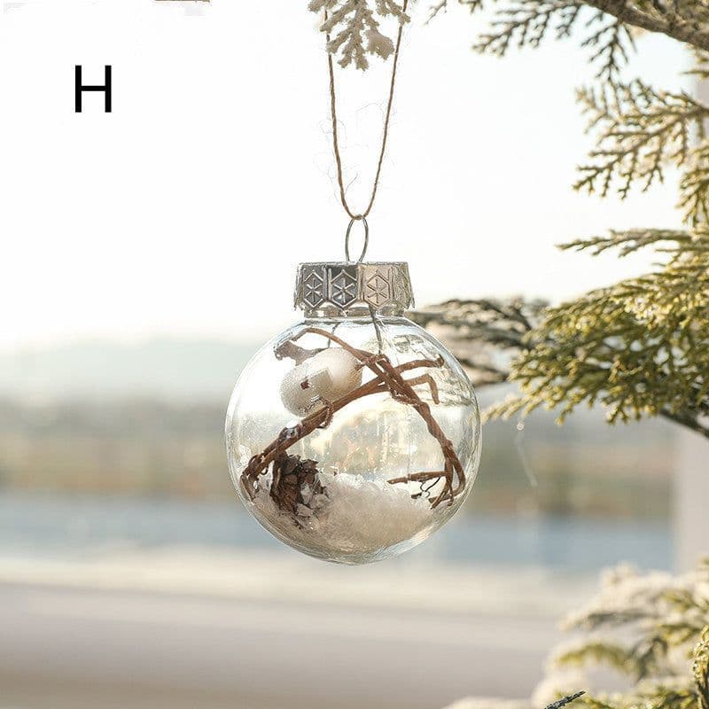 image-New Year Christmas Tree Ornaments Decorations Gold Powder Bright Painted Mixed Plastic Balls