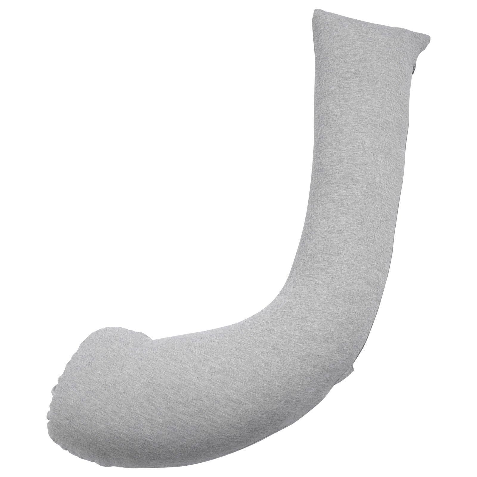 image-VEVOR Pregnancy Pillows for Side Sleeping, L-Shaped Maternity Pillow for Pregnant Women, Soft & Breathable Pregnancy Body Pillow with Washable Jersey Cover for Head Neck Belly Leg Support, Light Gray