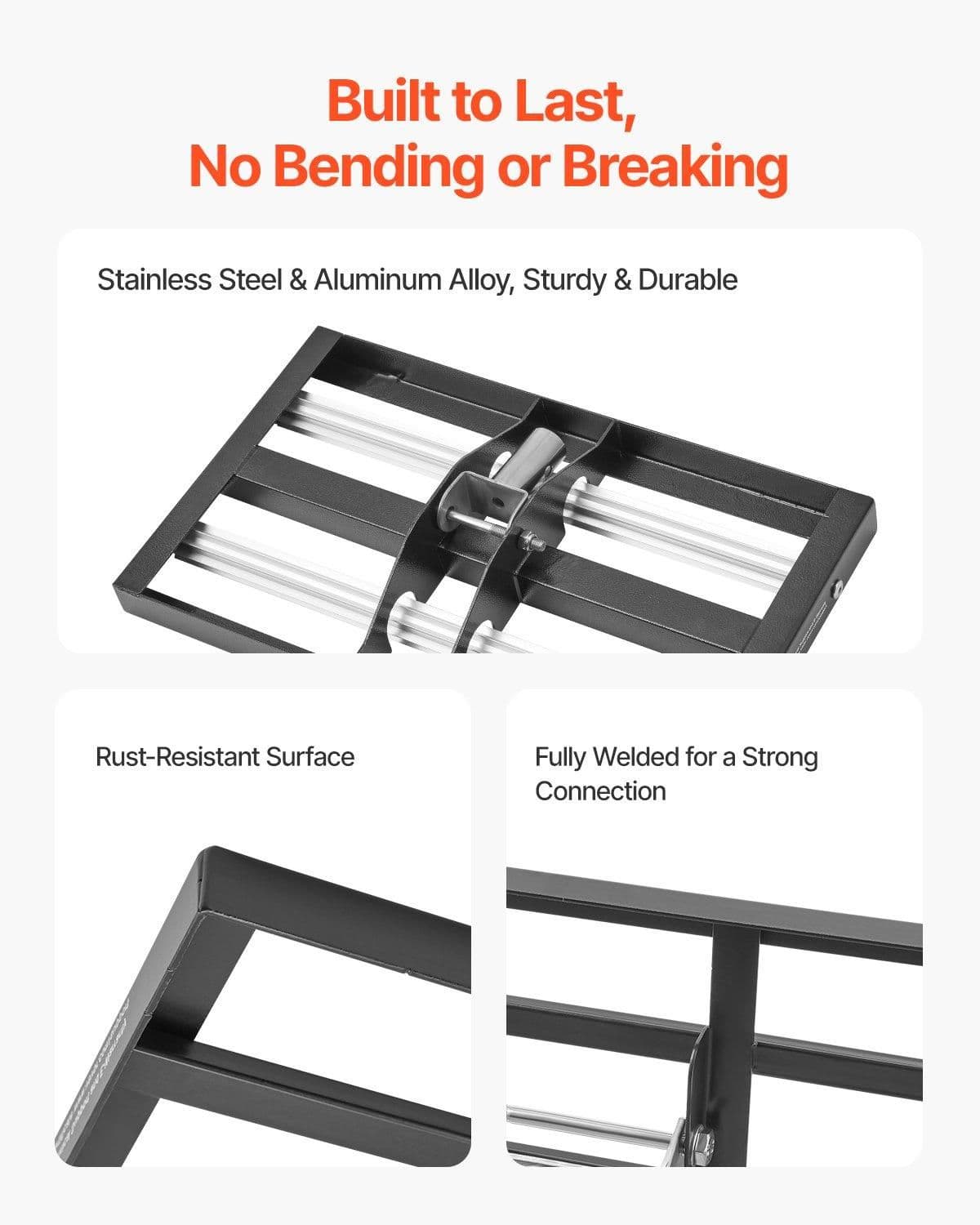 image-VEVOR Updated Lawn Leveling Rake with Roller, 17" x 10" Stainless Steel Lawn Leveler with 63.4" Adjustable Handle, Heavy Duty Yard Leveling Rake, Effort Saving Lawn Leveling Tool for Yard Golf Court