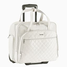 image-VEVOR Rolling Laptop Bag, Fits Up to 15.6 Inch Laptop, Wheeled Briefcase, Roller Computer Tote Bag with 2 Fixed Wheels & Telescoping Handle, Laptop Case for Work Travel Business Office, Women Men