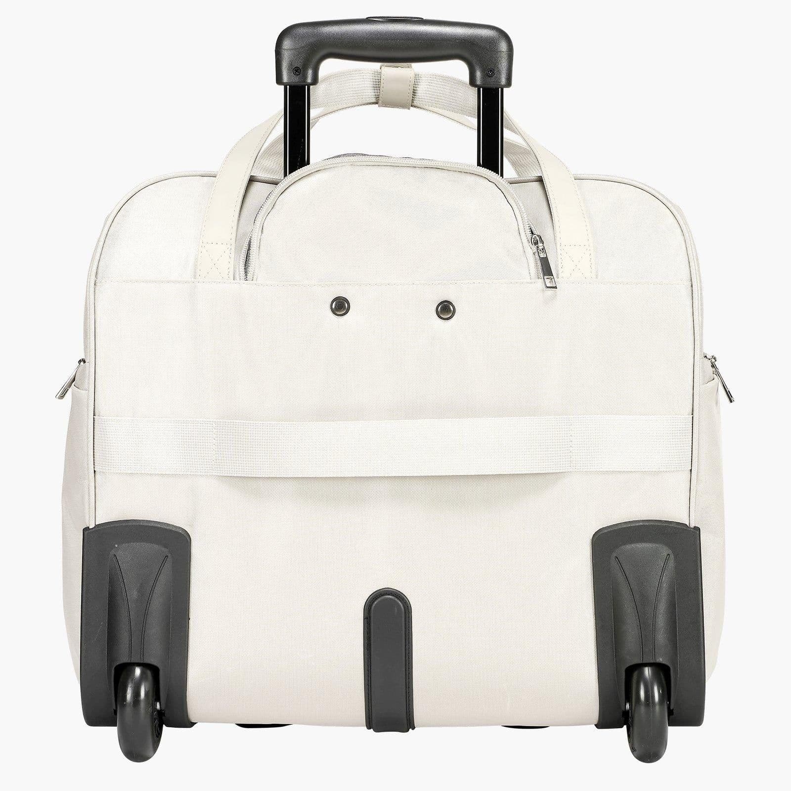 image-VEVOR Rolling Laptop Bag, Fits Up to 15.6 Inch Laptop, Wheeled Briefcase, Roller Computer Tote Bag with 2 Fixed Wheels & Telescoping Handle, Laptop Case for Work Travel Business Office, Women Men