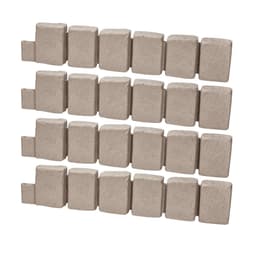 image-VEVOR Faux Stone Landscape Edging, 47.2 x 9 in Realistic Lawn Edging, Flexible Brick-Sized Garden Edging Border with Anchoring Spikes, Fade-Resistant Yard Edging for Driveways Walkway Beige