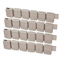 image-VEVOR Faux Stone Landscape Edging, 47.2 x 9 in Realistic Lawn Edging, Flexible Brick-Sized Garden Edging Border with Anchoring Spikes, Fade-Resistant Yard Edging for Driveways Walkway Beige
