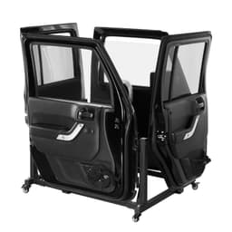 image-VEVOR Jeep Door Storage Cart, 4 Doors Moveable Storage Cart Rack with Thickened Rubber Cushion, Sturdy Car Door Holder Cart Fit for Jeep Wrangler JK JL/Gladiator JT 2007- 2023 JK JL / Gladiator JT