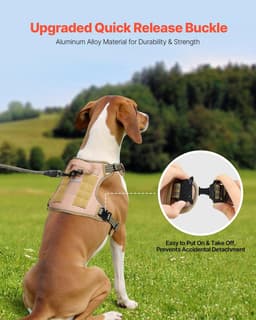 image-VEVOR Dog Harness for Large Dogs, No Pull Tactical Dog Harness Adjustable Pet Vest, with Handle, Metal Rings, Buckles, Reflective Stitching Nylon Oxford Fabric, for Training, Walking, and Hiking