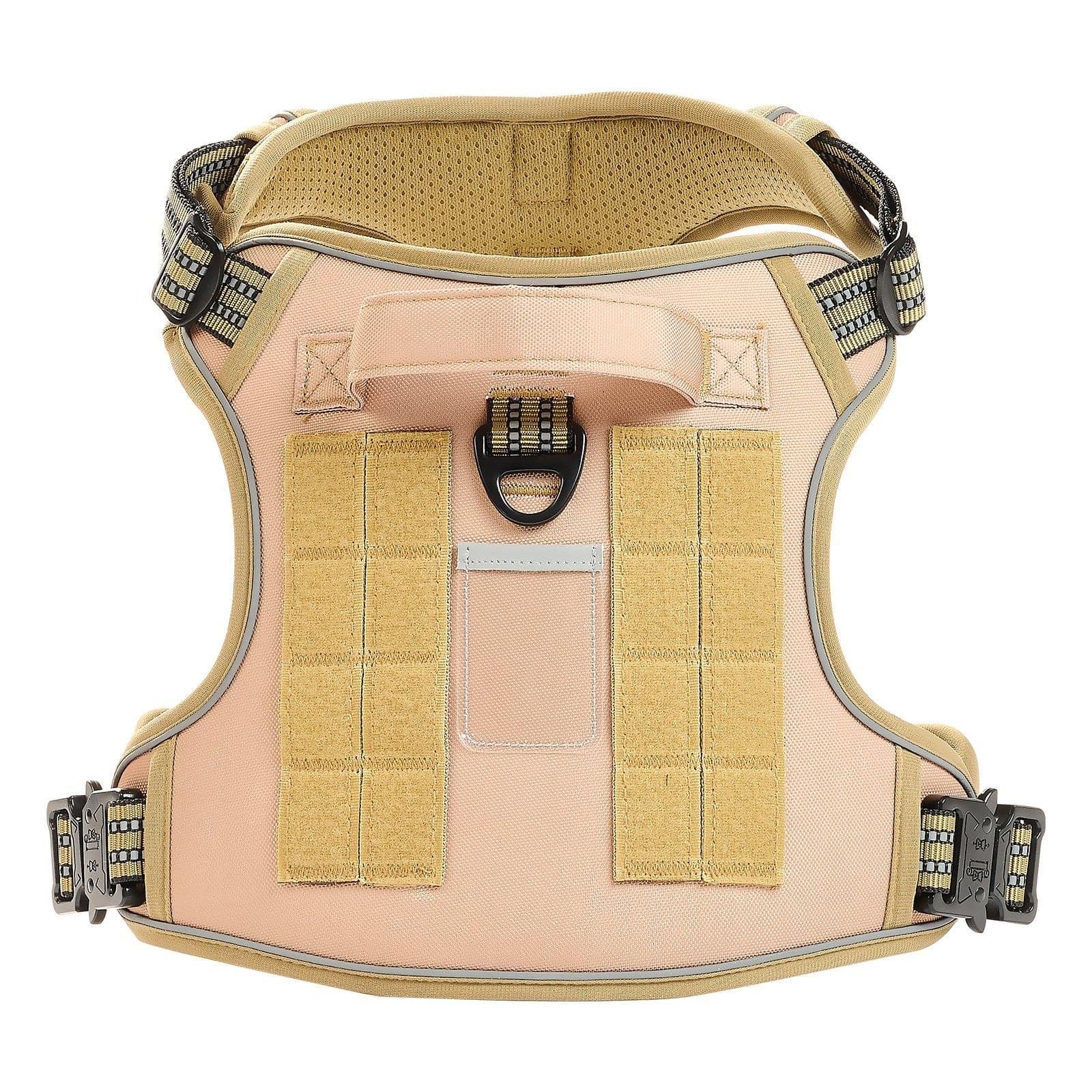 image-VEVOR Dog Harness for Large Dogs, No Pull Tactical Dog Harness Adjustable Pet Vest, with Handle, Metal Rings, Buckles, Reflective Stitching Nylon Oxford Fabric, for Training, Walking, and Hiking