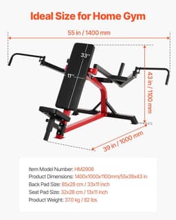 image-VEVOR Incline Chest Fly and Rear Delt Fly Machine, 450 LBS Chest Machine, Adjustable Fitness Chest Bench Set, Home Gym Equipment for Upper Body Strength Training Machine