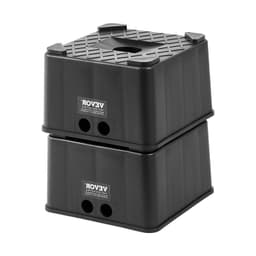 image-VEVOR Trailer Jack Blocks, 6" High Heavy Duty RV Leveling Blocks, Each with 6000 lbs Capacity, as RV Jack Stand, Stool, Camper Accessories, for Travel Trailers, 5th Wheels Class A/C Motorhomes, 2 Pcs