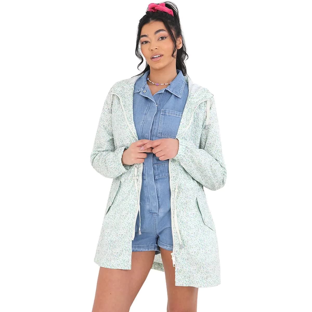 image-Ladies Brave Soul Lolo Ditsy Rain Mac