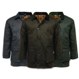 image-Game Classic Padded Wax Jacket up to 5XL
