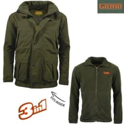 image-Mens Game EN306 Stealth Shell & Fleece 3in1 Hunting Jacket