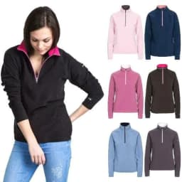 image-Ladies Trespass Skylar Half Zip Top Fleece Jumper