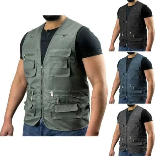image-Multi Pocket Utility Vest