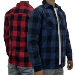 image-Mens Sherpa Fleece Lined Work Shirt - 4061