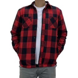 image-Mens Sherpa Fleece Lined Work Shirt - 4061
