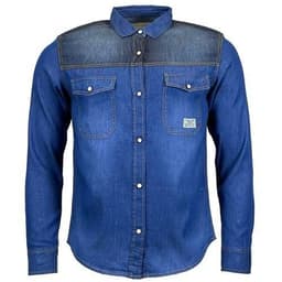 image-Mens Jack South Long Sleeved Contrast Denim Shirt