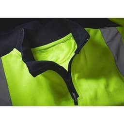 image-Standsafe Hi Vis Zip Neck Workwear Sweatshirt - HV040
