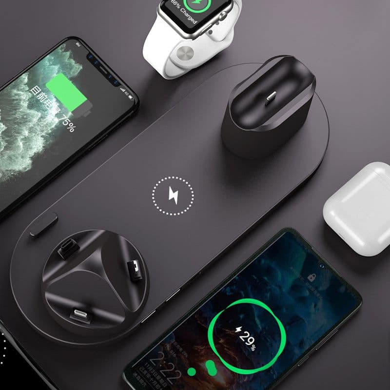 image-Six-in-one wireless charger for mobile phones